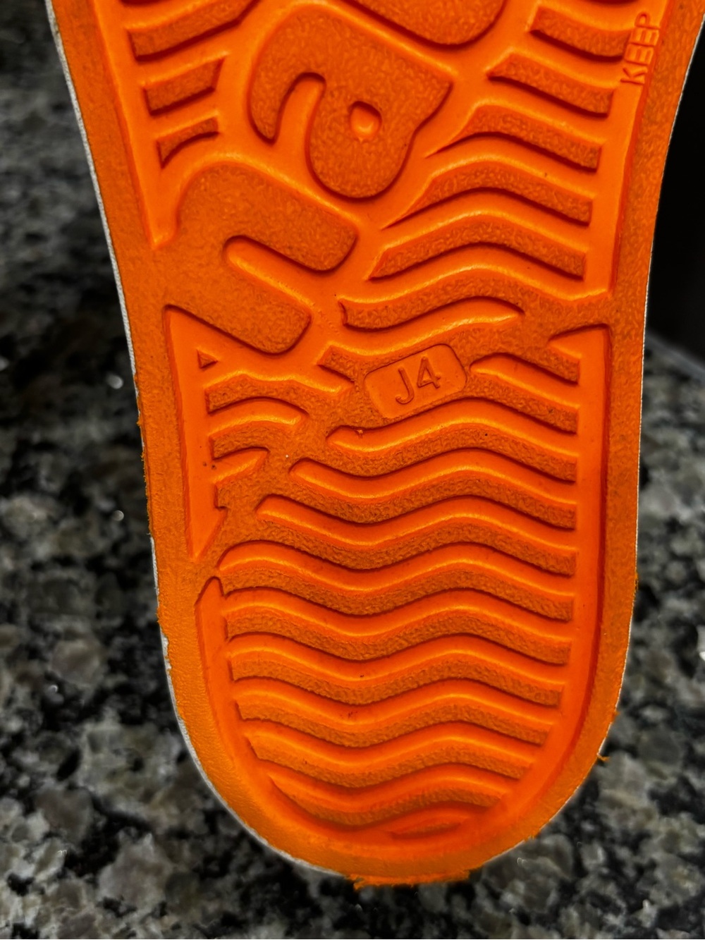 Native Junior Unisex Orange Waterproof Sneakers Size 4 - Picture 10 of 11